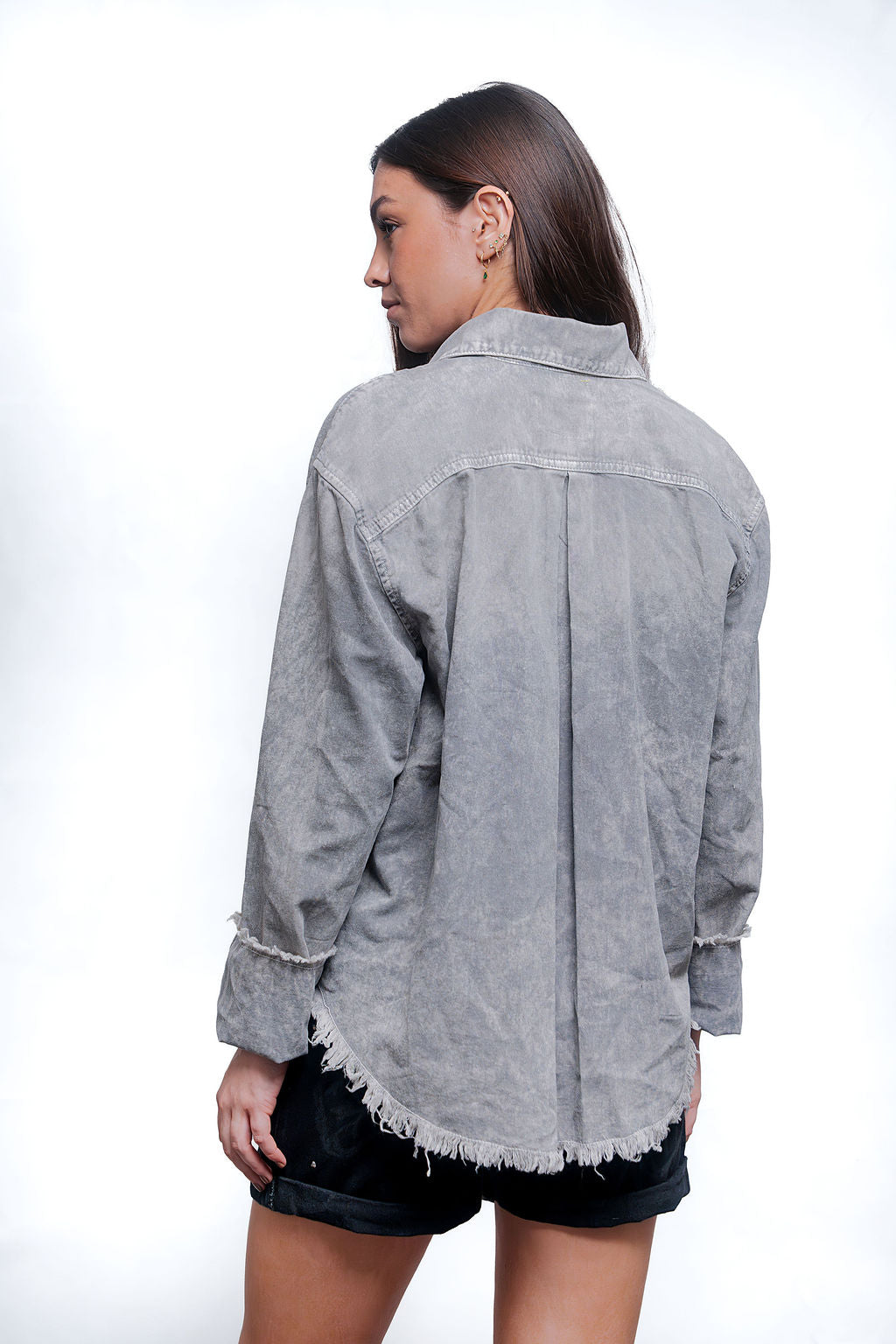 CENIZO ASYMMETRICAL SHIRT
